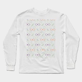 Glasses Pattern | 15 Colored Long Sleeve T-Shirt